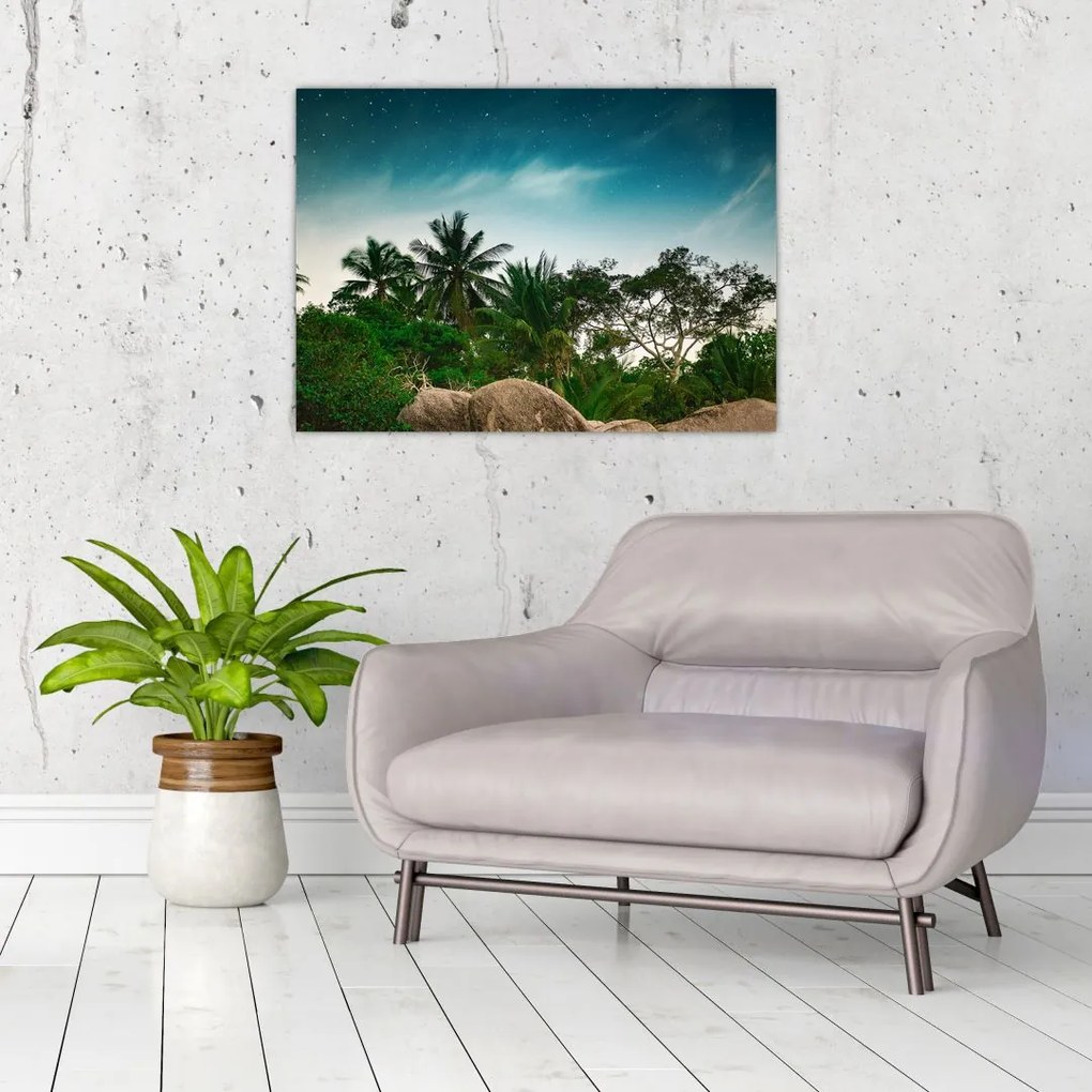 Tablou - palmierii (70x50 cm), în 40 de alte dimensiuni noi