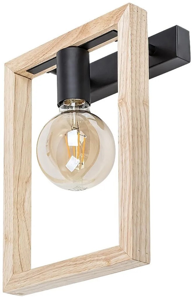 Aplica de perete design industrial Indigo negru