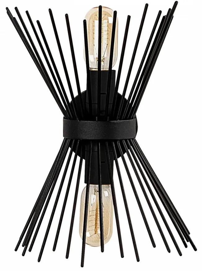 Aplica de Perete Kirpi - 3091, Soclu E27, Max. 40W, Culoare Negru