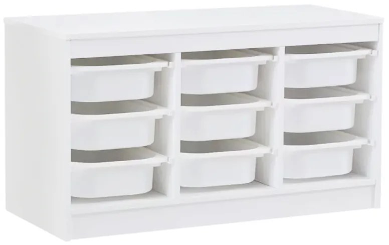Organizator TRIMAL Cu Cutii Depozitare Alb