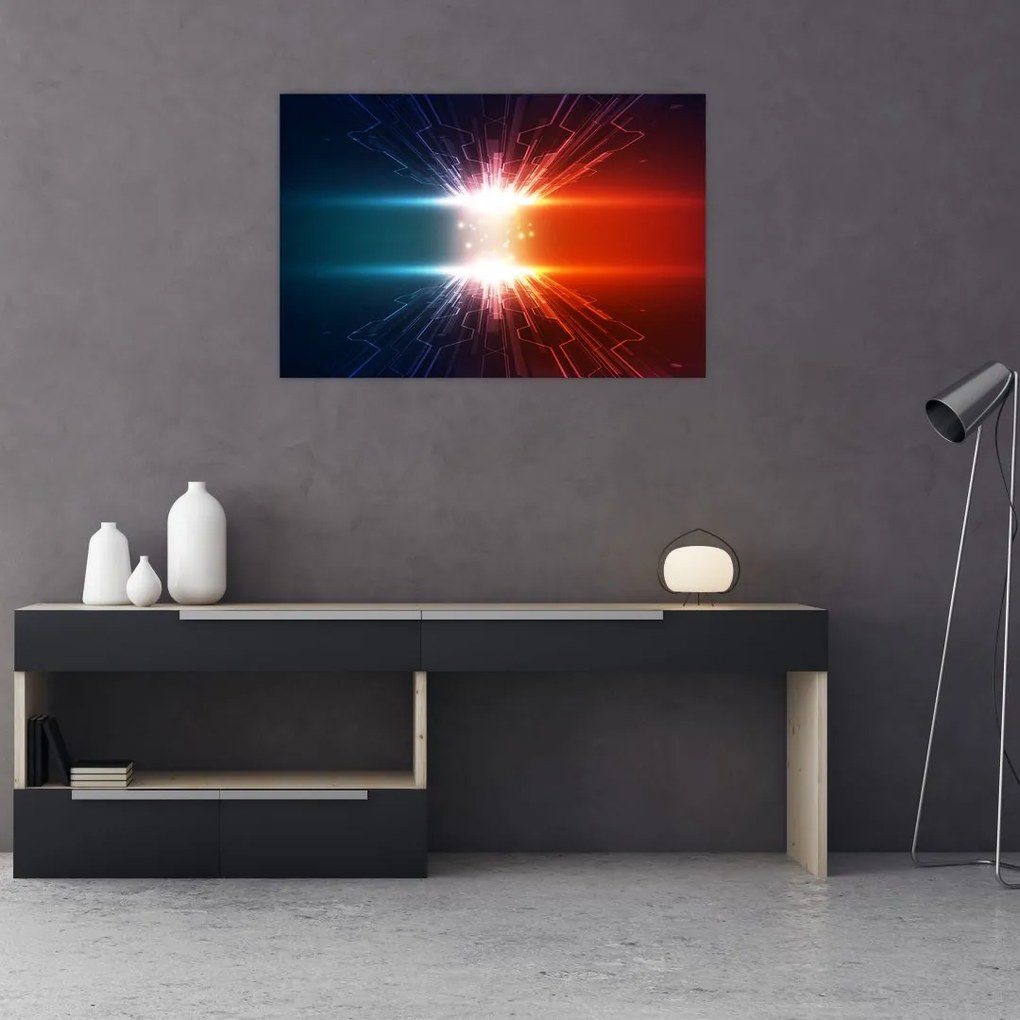 Tablou abstract cu glonț activ (90x60 cm)