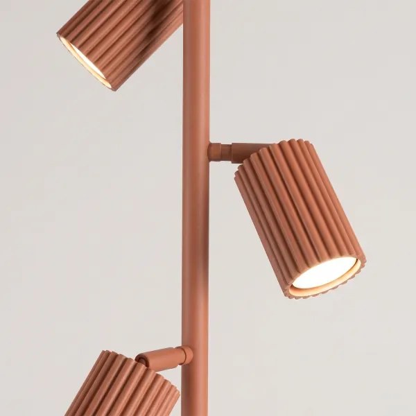 Sollux SL.2024 - Lampadar KARBON 3xGU10/10W/230V portocaliu