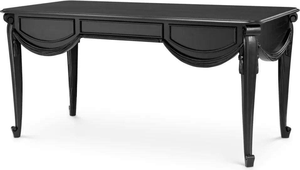 Birou negru clasic design LUX Zafiro