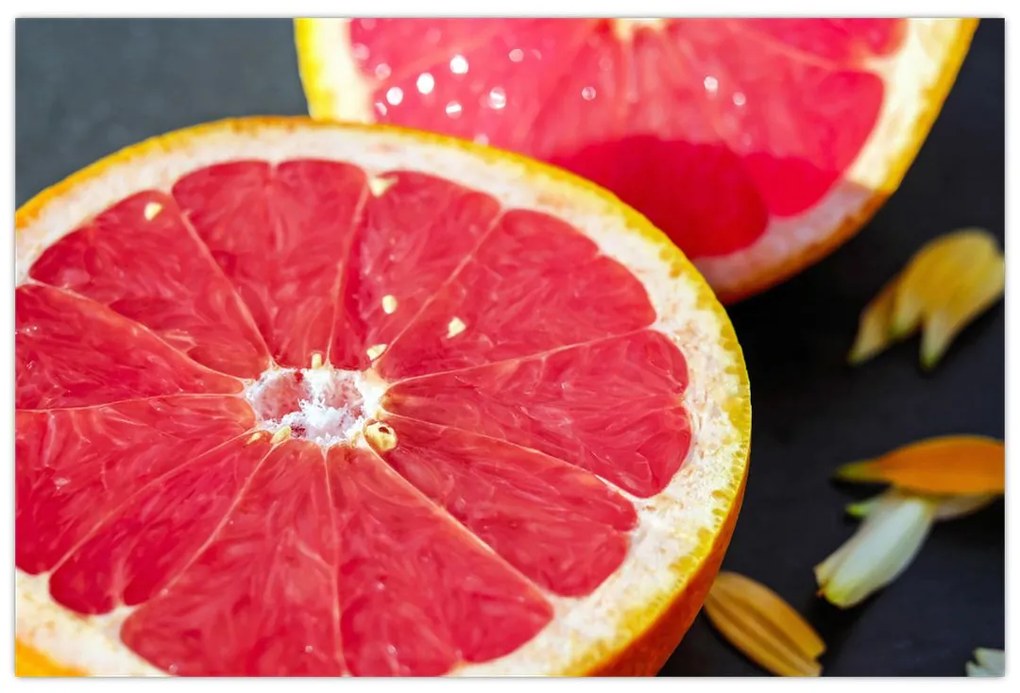 Tablou cu grapefruit tăiat (90x60 cm)