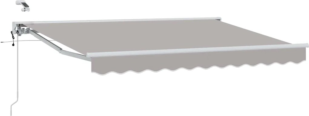 vidaXL Cort electric retractabil Gri deschis 3 x 2,5 m