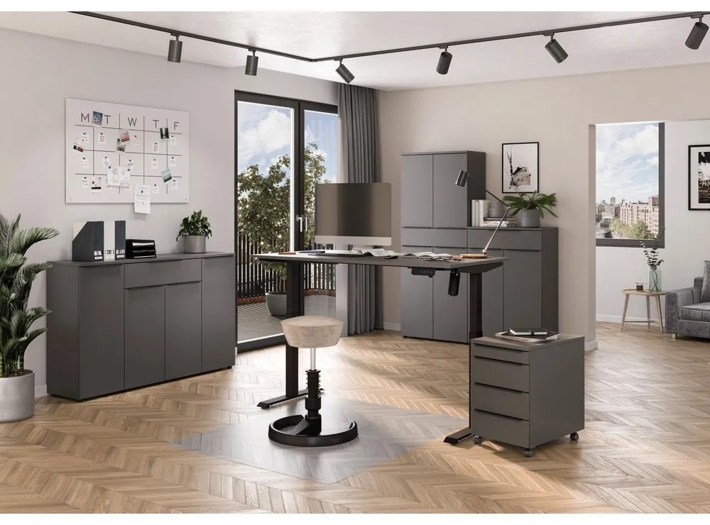 Birou cu înălțime ajustabilă electric 80x120 cm Boras – Germania