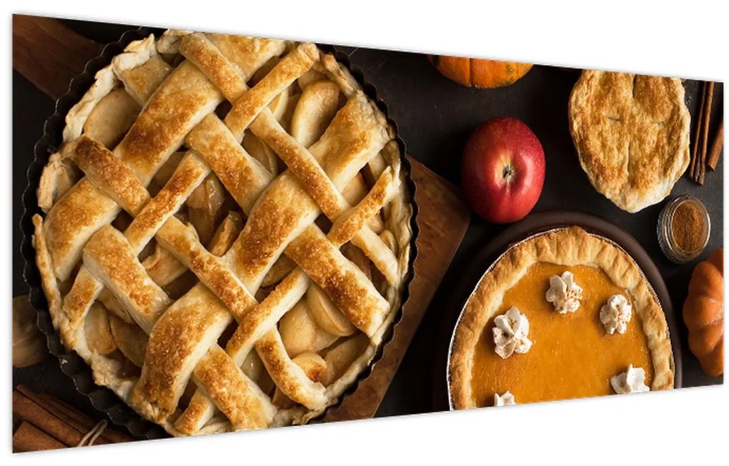 Tablou - Plăcintă de dovleac (120x50 cm)
