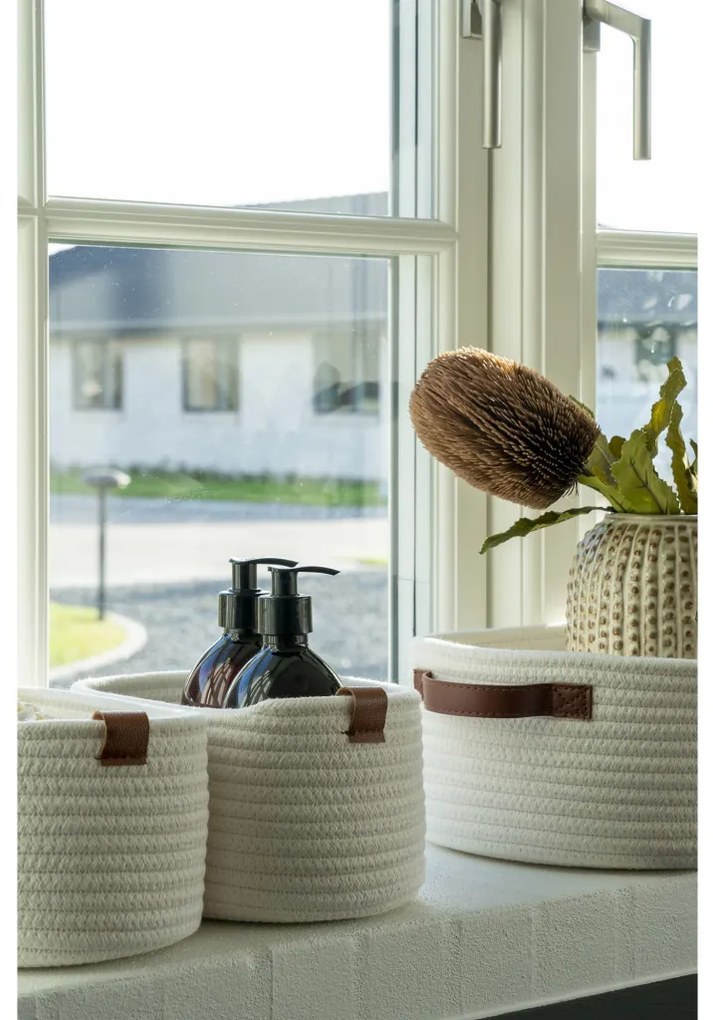 Cosuri Jarana, bumbac, alb, 3 buc