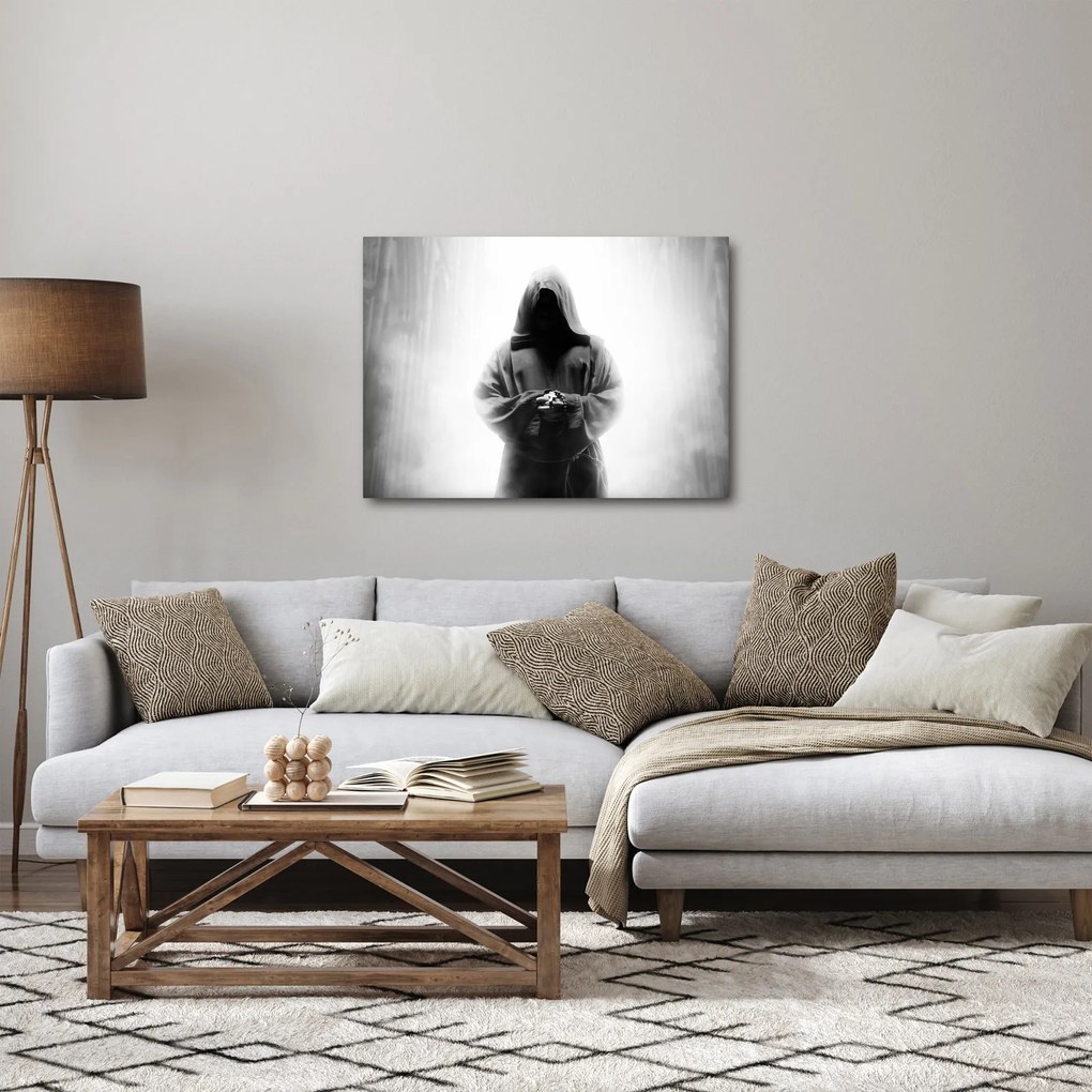 Tablou - Un călugăr într-o mănăstire (70x50 cm)