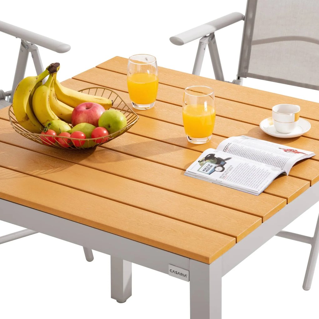 Deuba Set de grădină Bern 1+4 din aluminiu - gri