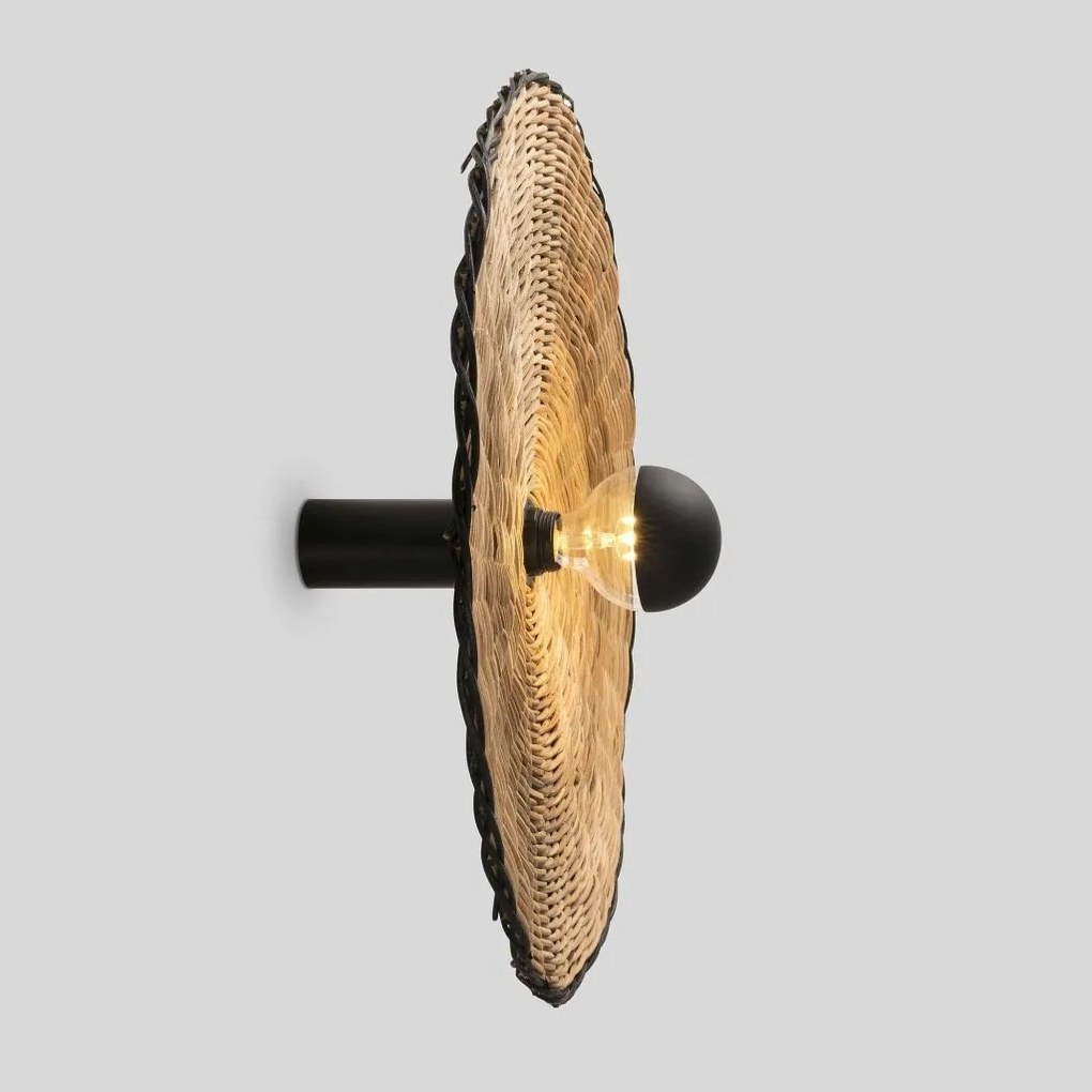 Aplica de perete/tavan design natural din ratan COSTAS 60cm