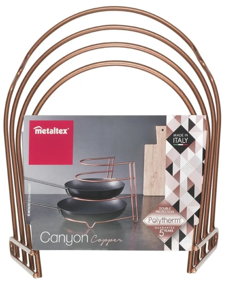 Suport pentru tigăi Metaltex, arămiu