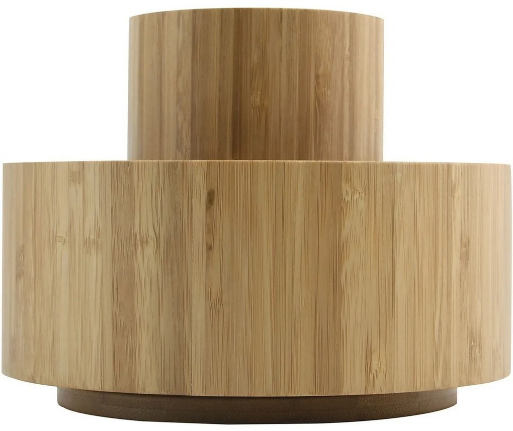 Organizator rotativ din bambus pentru cosmetice MSV Isalys 20 x 15,3 cm