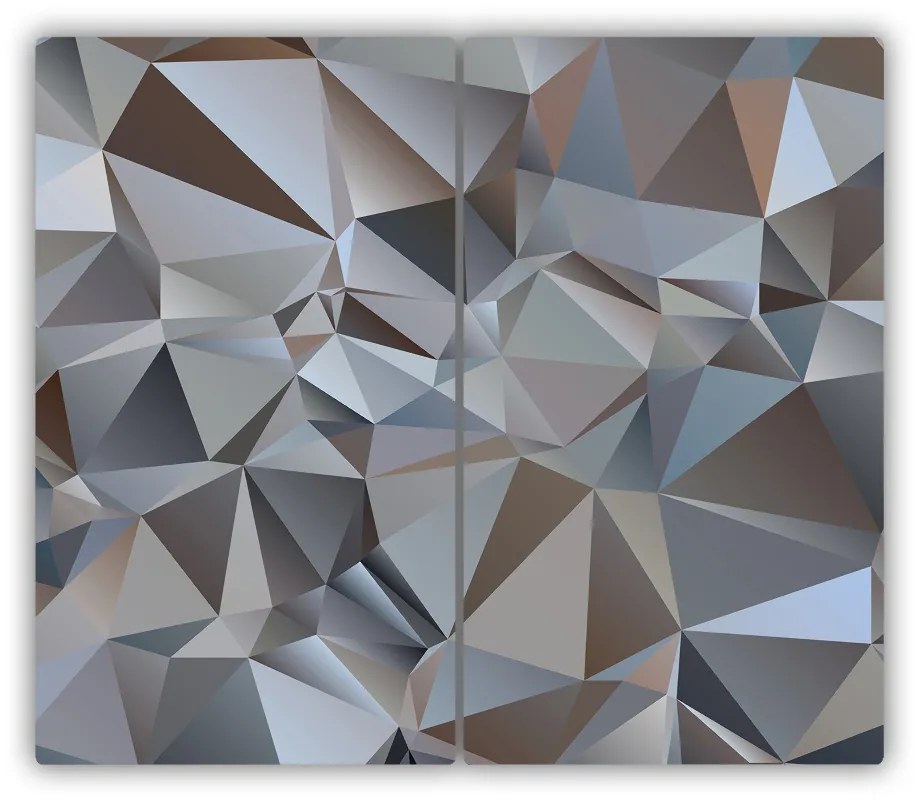 Tocator din sticla triunghiuri abstracte