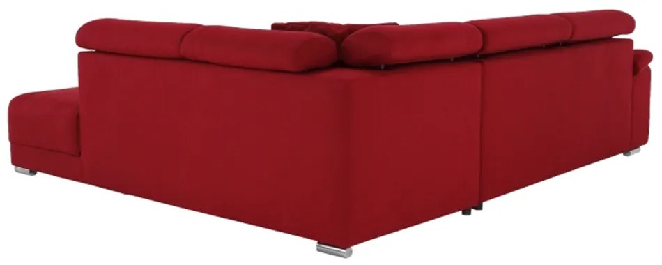 Colţar tapiţat, material textil vişiniu, model dreapta, CAILA