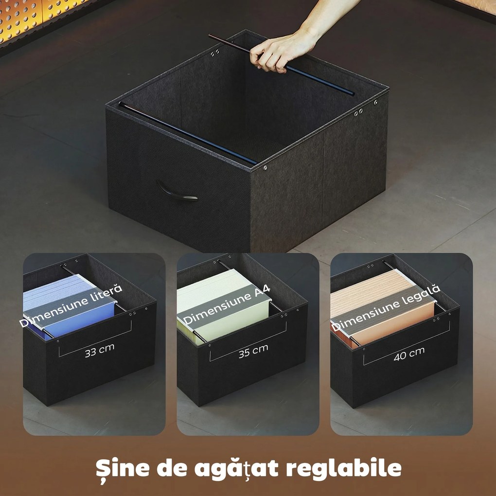 HOMCOM Birou Gaming Reversibil în Formă de L cu LED, Birou Colțar 192,5 cm cu Prize Electrice, Suport Monitor și CPU, 2 Sertare din Material Textil pentru Documente A4/Legal, pentru Acasă sau Birou, Negru | Aosom Romania