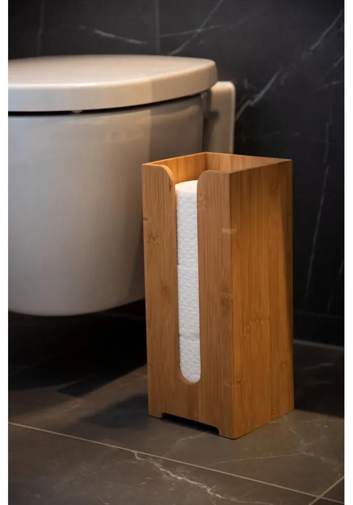 Suport din bambus pentru hârtia de toaletă Wenko Bamboo