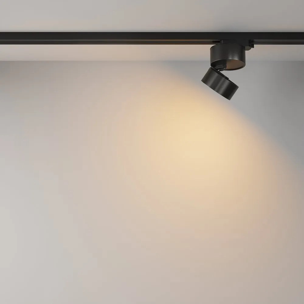 Spot LED, accesoriu pentru sinele monofazate Unity, ONDA 3000K negru