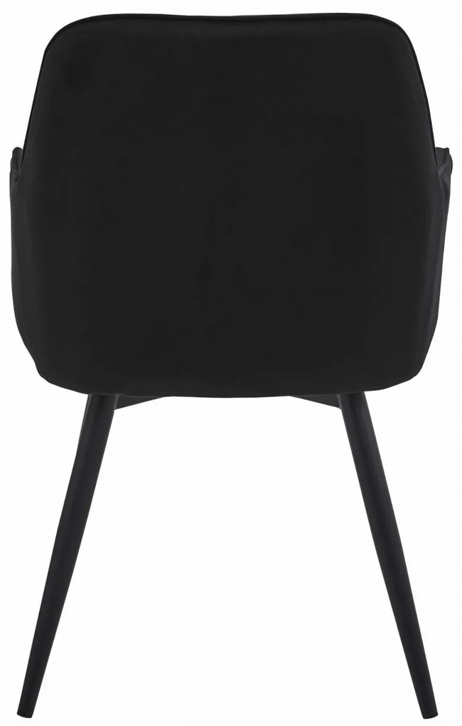 Scaun de masa rotativ NANA360 VELVET, negru