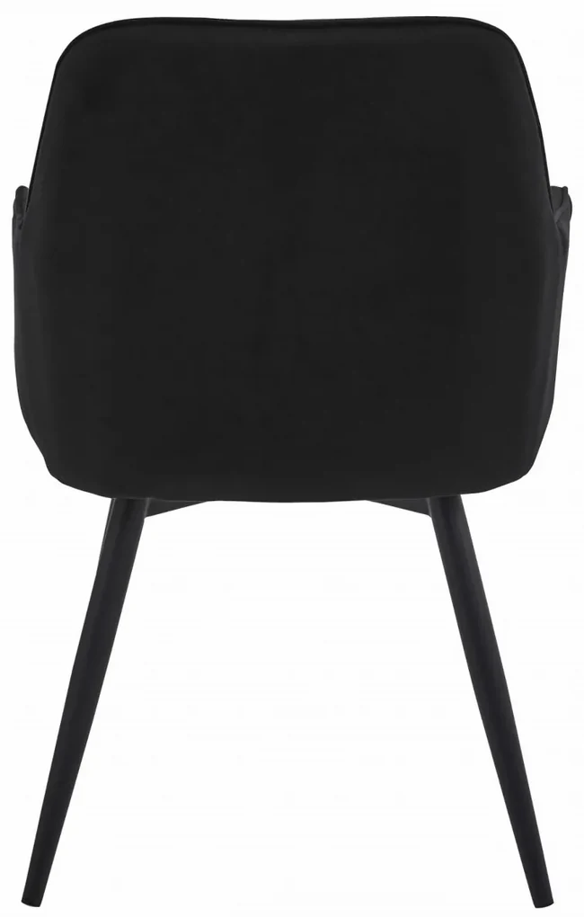 Scaun de masa rotativ NANA360 VELVET, negru