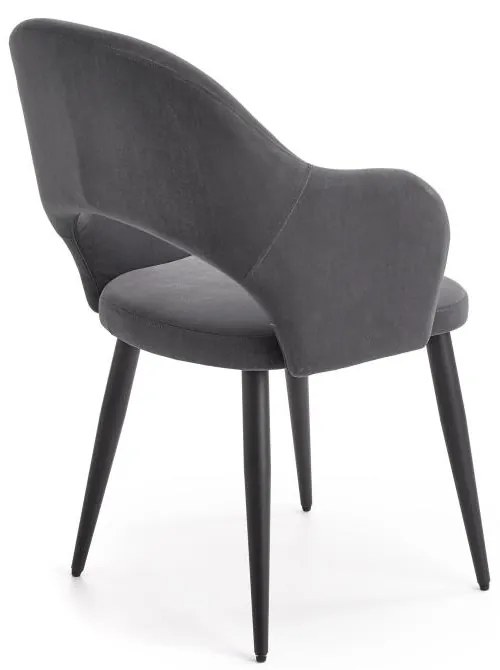 Scaun de bucaterie Rainer, gri/negru
