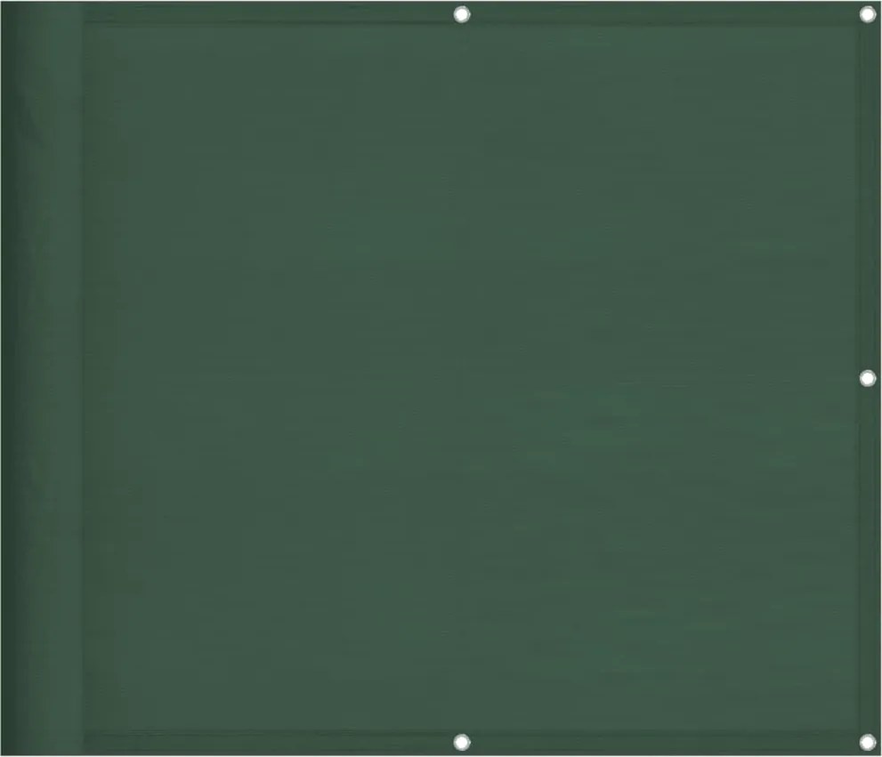 vidaXL Paravan de balcon verde închis 90x700 cm 100% poliester oxford