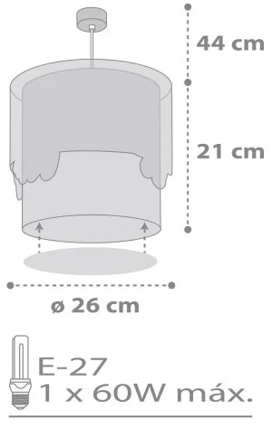 Dalber 61682 - Lustră copii BABY TRAVEL 1xE27/60W/230V