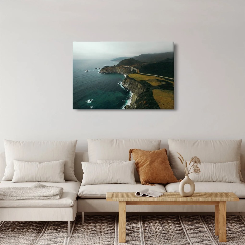 Tablou - Stânci în ocean (90x60 cm)