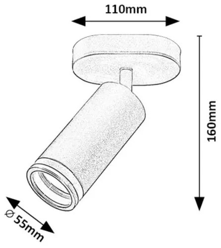 Spot aplicat perete sau tavan Design Modern, Senobia