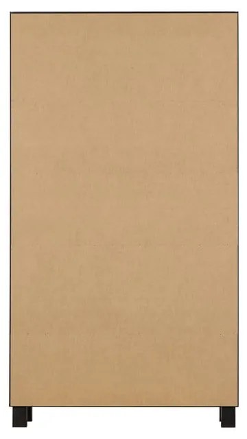 Vitrină neagră din lemn de pin 110x200 cm Goos – WOOOD