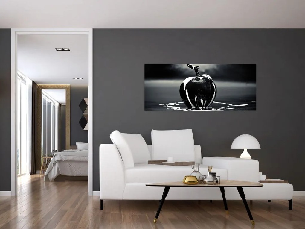 Tablou cu mărul negru (120x50 cm)