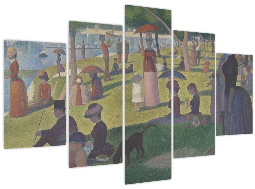 Tablou - Georges Seurat, A Sunday on La Grande Jatte, reproducere (150x105 cm)