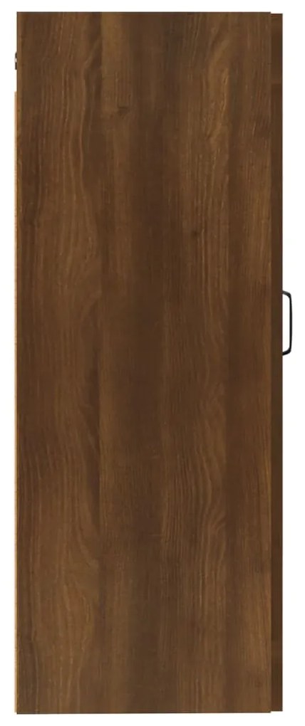 Dulap suspendat, stejar maro, 35x34x90 cm, lemn prelucrat Stejar brun, 1