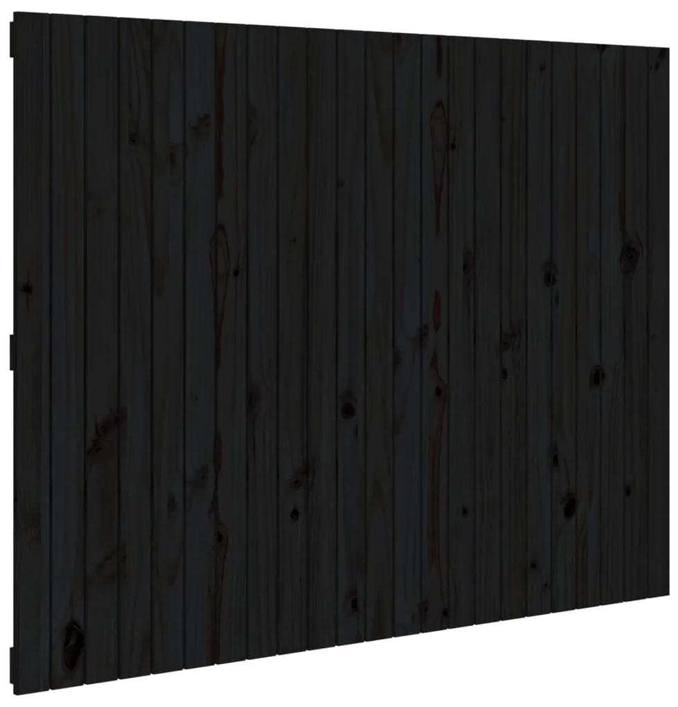 824947 vidaXL Tăblie de pat pentru perete, negru, 159,5x3x90 cm