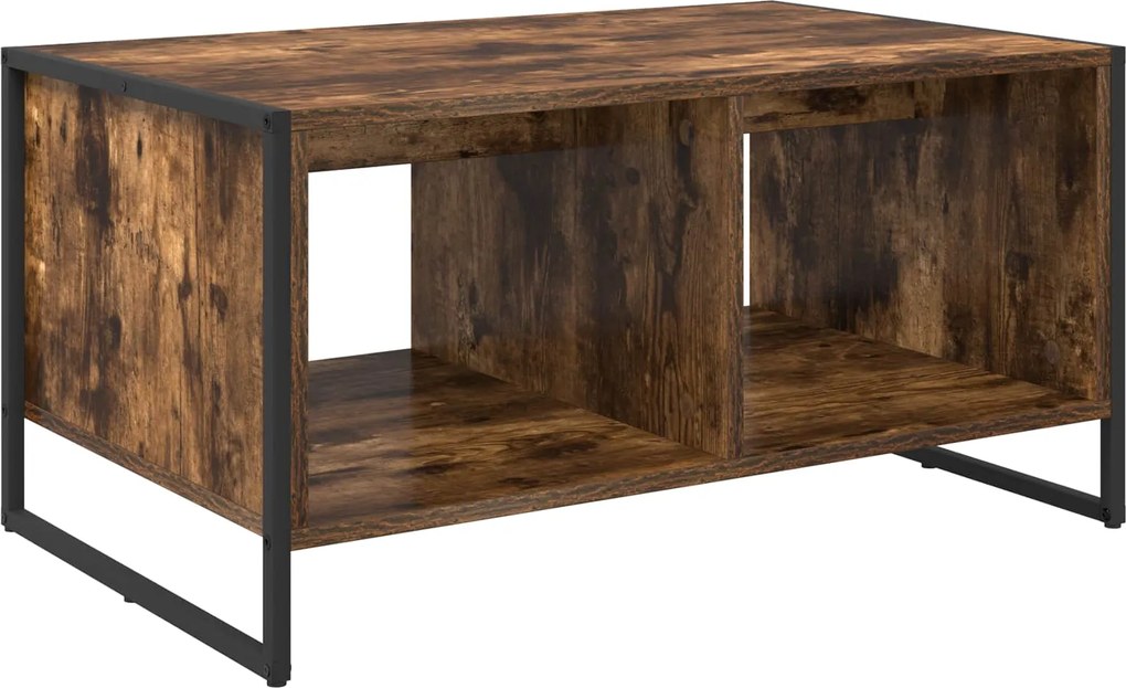 vidaXL Masă de cafea Stejar fumuriu 80 x 50 x 40 cm Lemn compozit