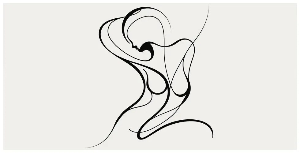 Tablou curbe artistice ale femeii