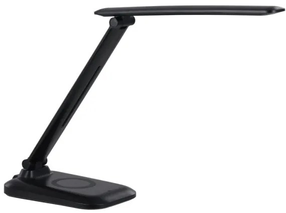 Immax 09106L - Lampă de birou LED LUMI, cu dimmer și încărcare wireless QI, LED/7W/230V, negru