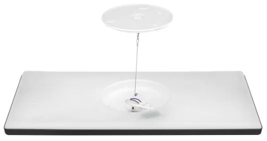 Panou LED aplicat NIVERA LED/32W/230V IP54 29,5x59,5 cm negru