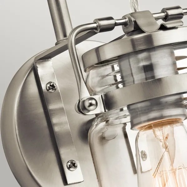 Aplică BRINLEY 1xE27/60W/230V crom mat Elstead KL-BRINLEY1-NI