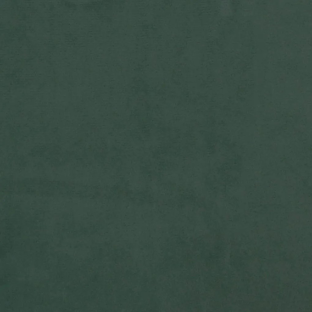 Cadru de pat cu tablie, verde inchis, 90x200 cm, catifea Verde inchis, 90 x 200 cm, Nasturi de tapiterie