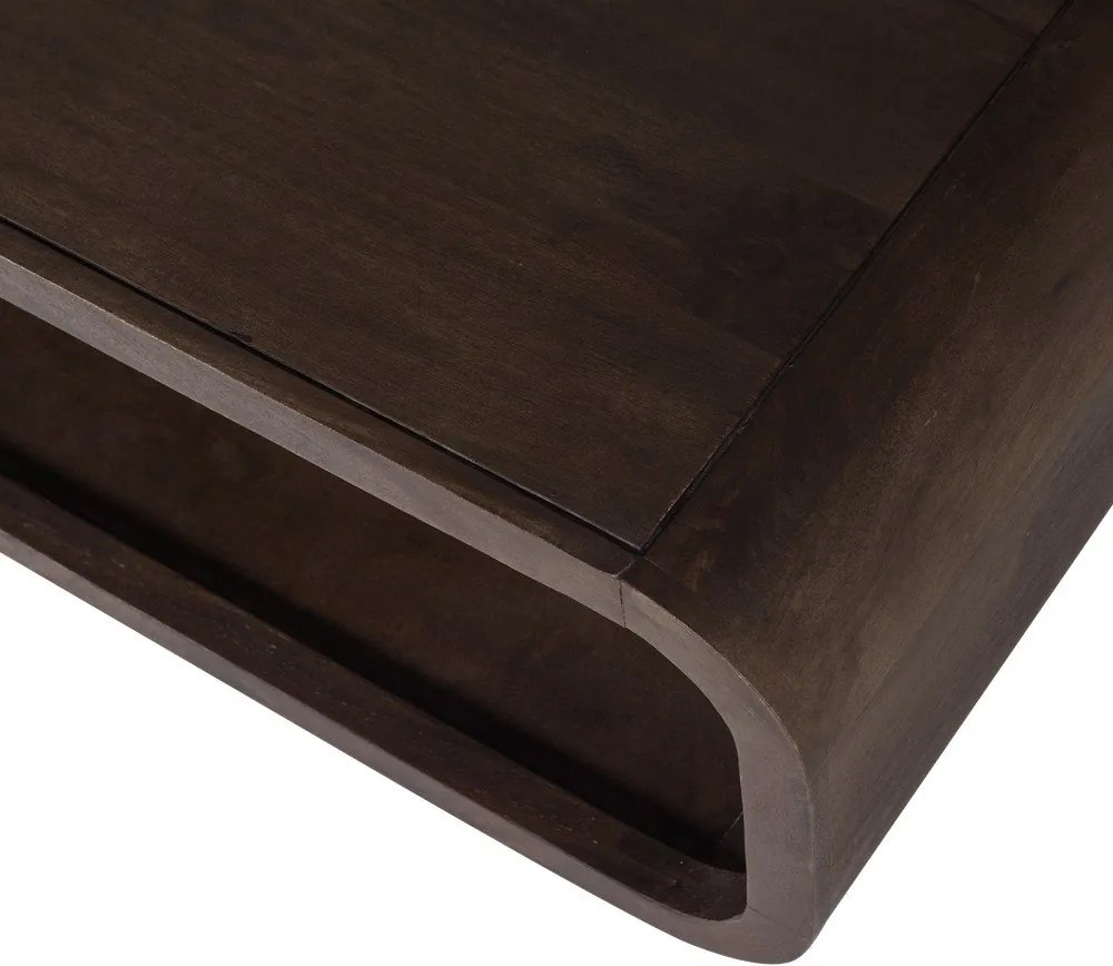 Măsuță de cafea în culoare naturală închisă din lemn de mango 60x120 cm Kinu – WOOOD