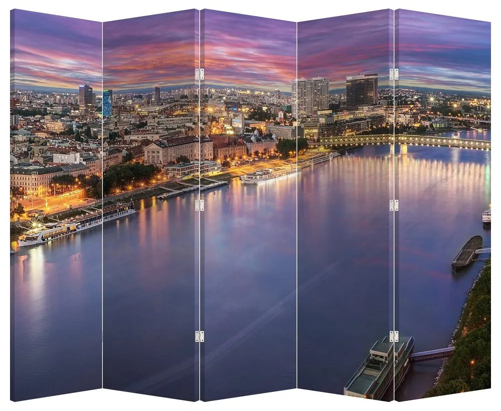 Paravan - Orașul Bratislava - râu (210x170 cm)