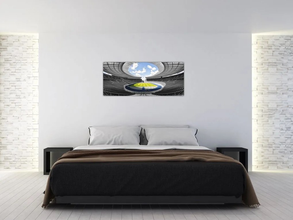 Tablou - stadionul de fodbal (120x50 cm)