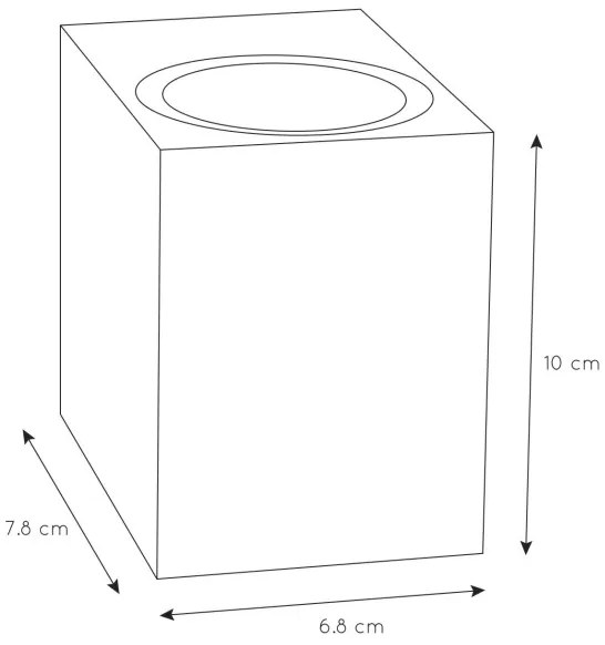Aplică de exterior ZARO 1xGU10/35W/230V IP44 alb Lucide 69800/01/31