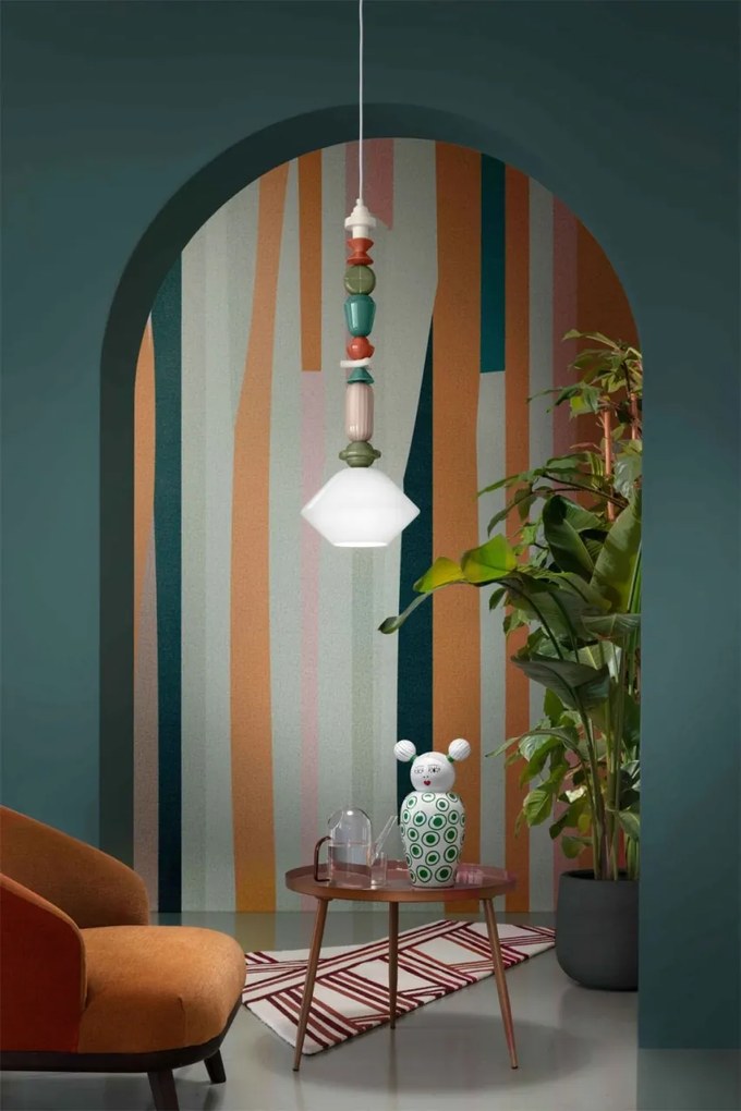 Pendul ceramic design italian realizat manual LARIAT H-87cm