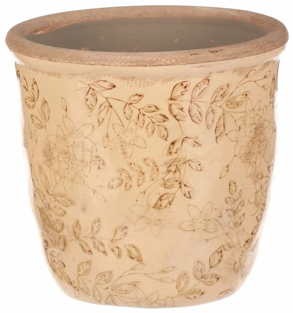 Vase ceramică pentru flori Flores retro, 14 x 13cm, 14 cm