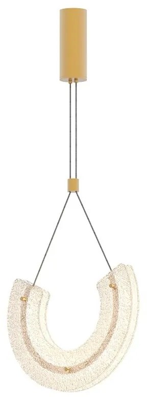 Lustra, Pendul LED, Modern, Aluminiu, Auriu, Deco
