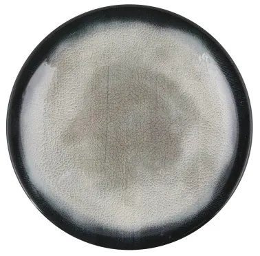 Set veselă din porțelan, 26 piese, albastru/maro