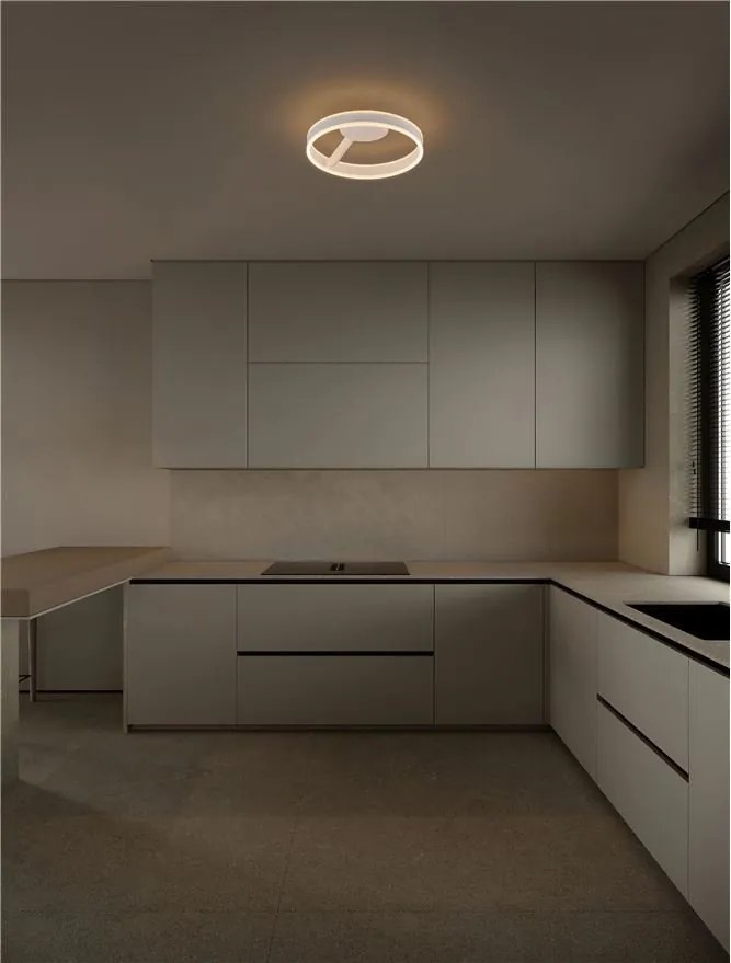 Plafoniera LED design modern BIANCO 28Watt, NVL-9060284