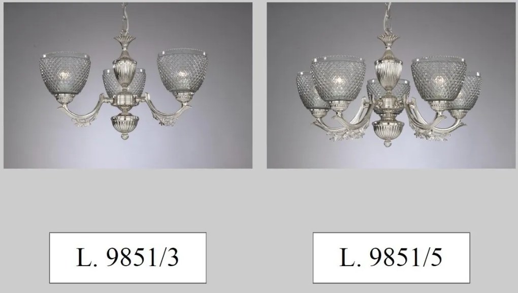 Candelabru cu 3 brate design italian din alama 9851